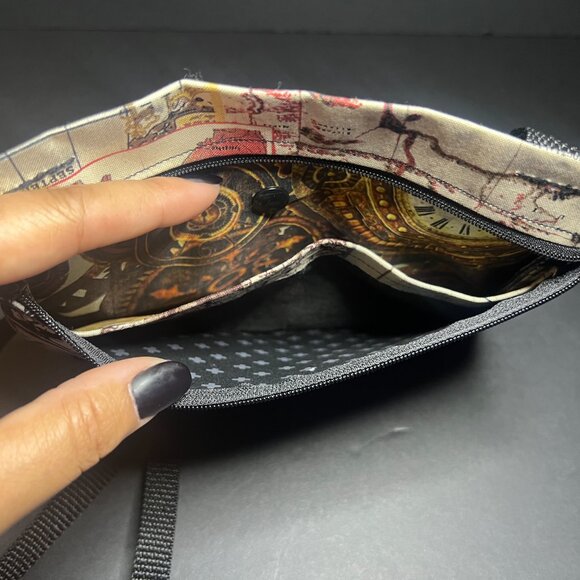 Motorcycle Print 'What Happens in the Garage Stays in the Garage' Crossbody Bag - Picture 6 of 6